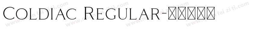 Coldiac Regular字体转换